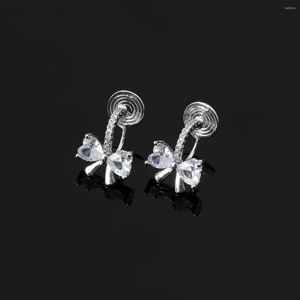 Boucles d'oreilles à clous pour femmes, nœud à la mode, plaque de bobine de moustique, Clips d'oreille sans ongles percés, petits bijoux polyvalents, vente en gros