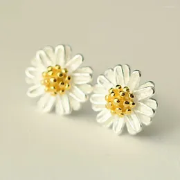 Boucles d'oreilles étalon mode chrysanthemum fleur bijoux modèles féminins domesy gerbera féminin fille cadeau haut de gamme