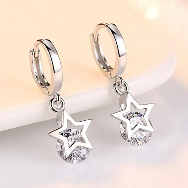 Pendientes de tachuelas Fashion Crystal Star Charm para mujeres Grils Boda para niños Pendientes femeninos Mujer Moda EH1417