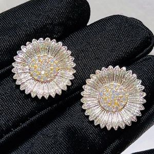 Boucles d'oreilles mode pour femmes petit tournesol marguerite fleur Boucle D'oreille cadeau oreille Bijoux Brincos Boucle D'oreille Bijoux