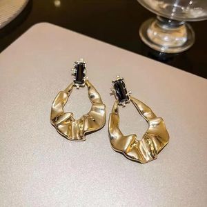 Boucles d'oreilles en métal géométrique irrégulier pour femmes, tendance coréenne Hip-Hop Punk carré, bijoux de fête pour filles, cadeaux