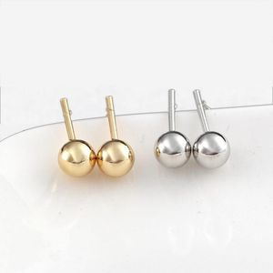 Stud -oorbellen Mode metalen bal druppel water voor vrouwen rond kraal lange cadeau sieraden