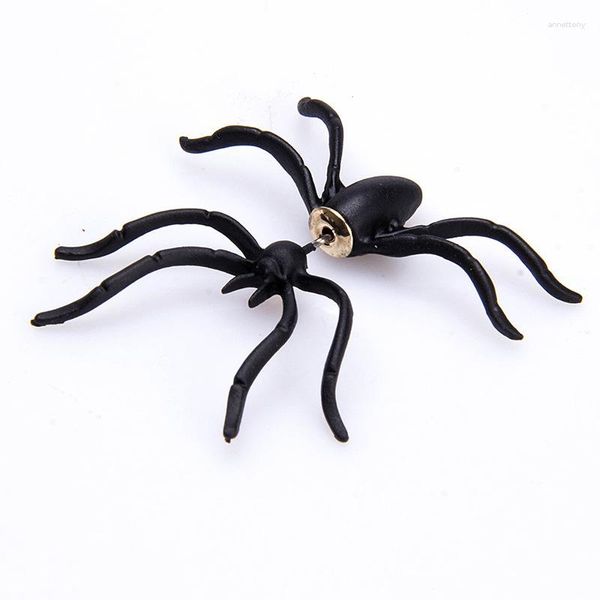 Pendientes de tuerca para mujer, aretes de araña exagerados Punk a la moda, accesorios de fiesta, joyería gótica Vintage de animales para Halloween