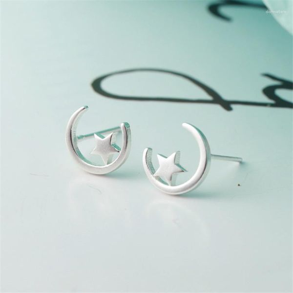 Boucles d'oreilles mode étoile lune pour femmes bijoux de mariage élégants Pendientes Brincos Eh1795