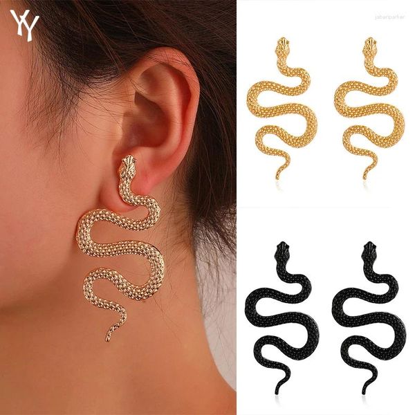 Pendientes de sementales Fashion Shape Snake Shape for Women Retro Exagerated Punk Style Girl Jewelry Gift