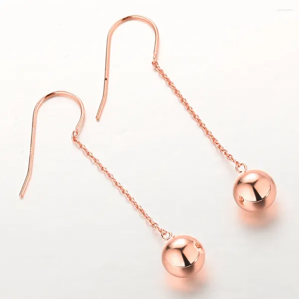 Pendientes de tuerca tendencia de moda S925 plata con incrustaciones 5A circón sección larga Simple perla brillante señoras temperamento de gama alta