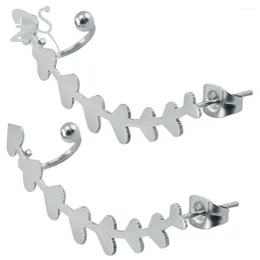 Stud Oorbellen Mode Bovenoor Manchet Piercing Romantisch Hart Ontwerp Leuke Oorbel Pin Sieraden Voor Vrouwen Cadeau