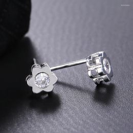 Boucles d'oreilles mode mariage quotidien sauvage cubique zircone fleur déesse étudiant Simple correspondant gros goutte