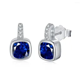 Boucles d'oreilles à tige en argent 925 pour femmes, clous d'oreilles à la mode, couleur diamant incrusté, rétro classique, noël