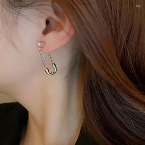 Boucles d'oreilles à clous en métal pour femmes, épingle à la mode, Style minimaliste coréen, cœur mignon, couleur argent, boucle d'oreille, accessoires de fête pour filles