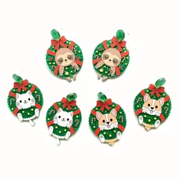 Stud Oorbellen Feestelijke Kerst Puppy Kitten - Perfect cadeau voor dames meisjes!