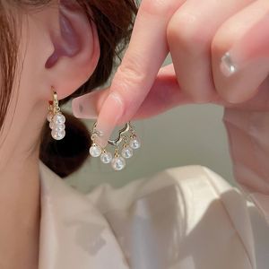 Boucles d'oreilles FFLACELL 2023 français Vintage goutte de pluie perle nuage frange pour femmes filles mode fête bijoux cadeaux