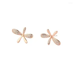 Boucles d'oreilles fleur Piercing Style coréen 925 argent Sterling rose Floral enfant bijoux pour filles Original femme cadeau accessoire