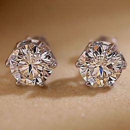 Stud -oorbellen voor vrouwen 925 Sterling Silver Ear S Fashion Wedding Lab Creat Diamond Jewelry 221119