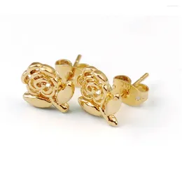 Stud -oorbellen FS Delicate Modern Rose Flower Earring Leuke kleine accessoires sieraden voor banket