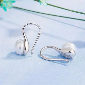 Boucles d'oreilles en argent Sterling 925 véritable, bijoux en perles de mer du sud pour filles et femmes, Aros Mujer Oreja Orecchini