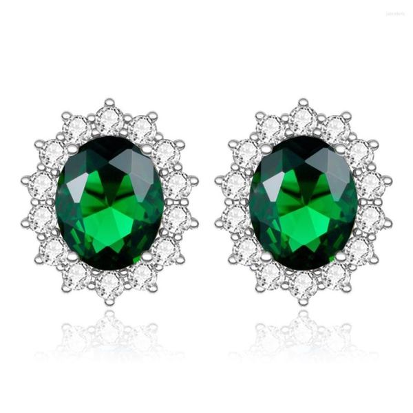 Boucles d'oreilles en argent Sterling 925 véritable pour femmes, bijoux fins de styliste uniques, tournesols émeraude, faits à la main