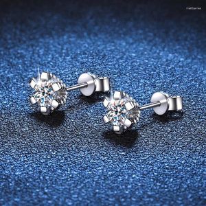 Stud Oorbellen GIAOQI 9K Wit Goud Totaal 1-4 Karaat Diamant Selector Test Past D Kleur Ronde Moissanite Bruiloft Trendy Sieraden