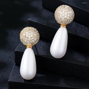 Stud -oorbellen Godki Fashion Korea Pearls Verklaring voor vrouwen bruiloft Dubai Bridal Earring Bohemia Moderne sieraden