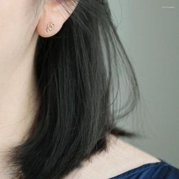 Boucles d'oreilles GOLDtutu 9k vraiment or coeur forme boucle d'oreille bijoux Style Simple demoiselle d'honneur cadeau de mariée à la mode 2023