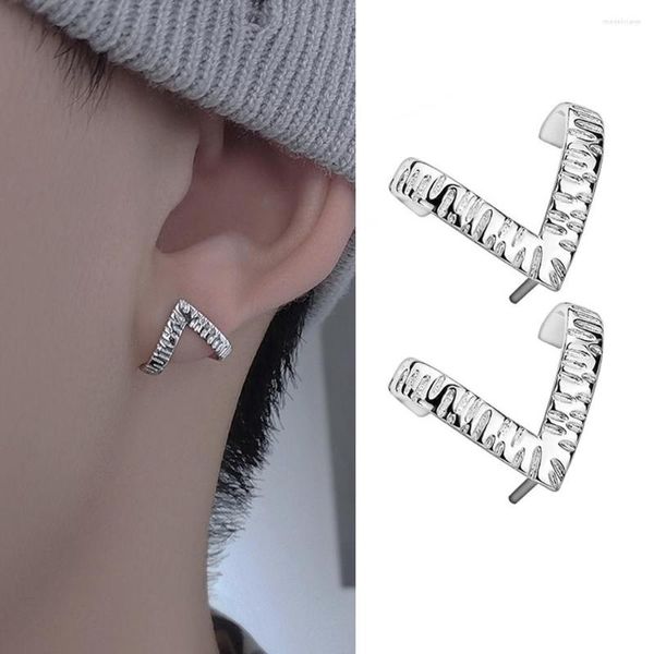 Pendientes de botón Cuernos de cabra góticos para adolescentes Diseño único Piercing simple Hombres Mujeres Hip Hop Joyería de baile callejero