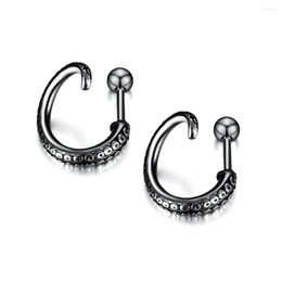 Boucles D'oreilles Gothique Punk Poulpe Tentacules Goujons Pour Hommes Mode 2023 Petit En Acier Inoxydable 316l Bijoux Pendientes Hombre En Gros