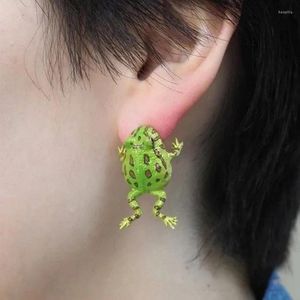 Boucles D'oreilles Grenouille Verte Femme Personnalisé Mignon Animal Boucles D'oreilles Sans Trous D'oreille Clip Femmes Bijoux