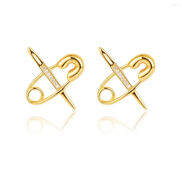 Boucles d'oreilles HAIKE S925 en argent Sterling, série de broches originales, éléments, épingles d'oreille personnalisées, modèles simples et élégants assortis avec tout