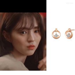 Boucles d'oreilles Han So Hee néanmoins beauté couleur drame coréen même haute qualité Style Simple TV pour femmes filles cadeau