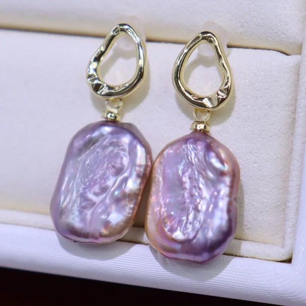 Pendientes de tachuelas Moda de alta calidad Natural de agua dulce perla 14k Gold Gold For Women Girls Jewelry Regalo Drop