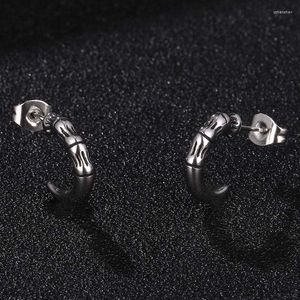 Boucles d'oreilles Hiphop Hawk Griffe Cornes En Acier Inoxydable Hommes Crânes Aile Pour Femmes Bijoux SP0686