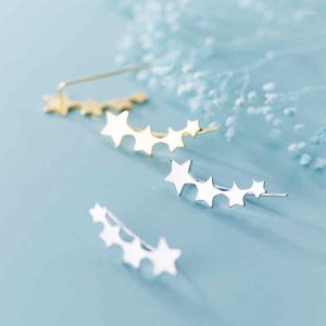 Stud -oorbellen Inzareal 925 Sterling Silver Minimalist Star For Fashion Women Birthday Party Leuke fijne sieradenaccessoires