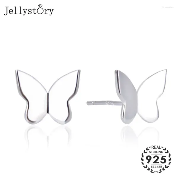 Pendientes de semental Jellystory Fashion Jewelery 925 Sterling Silver Butterfly Pendiendo para mujeres Regalos de fiesta de bodas Mayores