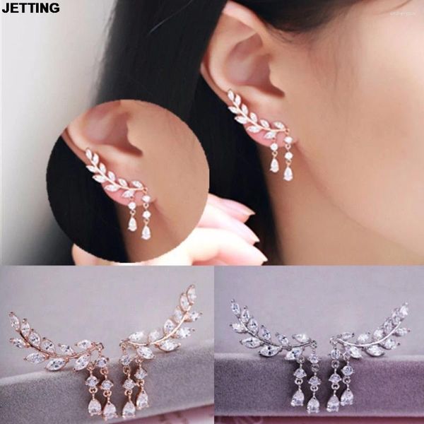 Boucles d'oreilles JETTING Design gland feuilles en plastique boucle d'oreille goutte femmes déclaration bijoux