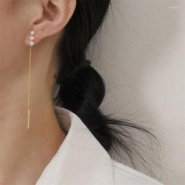 Stud Oorbellen Sieraden 2024 Lange Fringe Lijn Dames Fashionstud Voor Vrouwen Aretes Verklaring Huwelijkscadeau