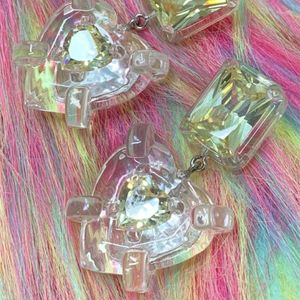 Boucles d'oreilles étalon bijoux en ramine acrylique coeur de pêche pour femmes fashionkorea charme mignon cadeau esthétique 344S
