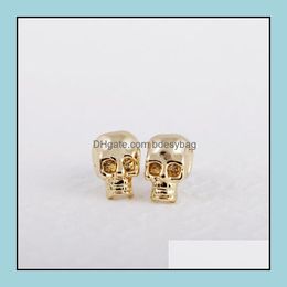 Stud Earrings sieraden Kruisbeenderen oorbuien cool voor vrouwen 18k goud vergulde verkoop12 drop levering 2021 m2d1l