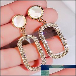 Oorbellen Sieraden Crystal Grote Geometrie Voor Vrouwen Oorling Simple Earring Luxe Earings Kolczyki Pendientes Gift Drop Levering 2021 Oiouj