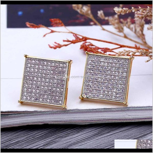 Boucles D'oreilles Bijoux Drop Delivery 2021 Mens Hip-Hop Oreille Ongles Carré Exagéré Earnail Ornements Avec Zircon Europe Et Amérique Mwypl