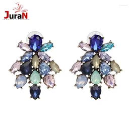 Stud Oorbellen JURAN Mode Kristal Voor Vrouwen Chique Sieraden Trendy Strass Verklaring Vriend Gift Brincos