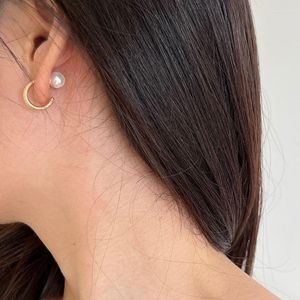 Boucles d'oreilles à tige Kinel 925 argent Sterling Original certifié retour suspendu spirale perle pour les femmes mode Design créatif 2023
