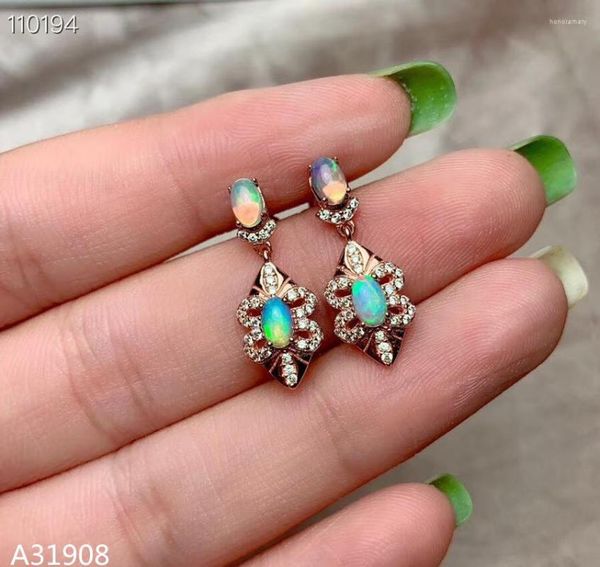 Boucles d'oreilles à tige KJJEAXCMY Boutique bijoux en argent sterling 925 incrusté d'opale naturelle détection de soutien féminin