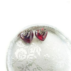 Boucles d'oreilles KJJEAXCMY marque Boutique bijoux 925 en argent Sterling grenat femmes colorées pierres précieuses mosaïque fille à la main antique