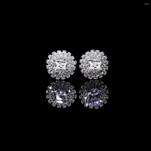 Boucles d'oreilles à tige KNOW LOVE 0,5 carat pour femmes, boucles d'oreilles en diamant de laboratoire scintillant, bijoux de mariage pour femmes, cadeaux de fête du Memorial Day, IGI Chine