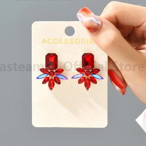 Boucles d'oreilles coréennes Fashion élégante Migne Rhinasone pour femmes Trend Fairy Bride Wedding Party Statement Jewelry Accessoires