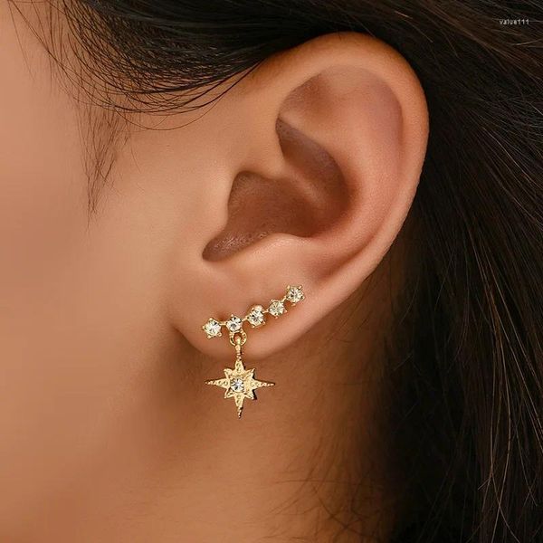 Boucles d'oreilles à étalon bijoux de mode coréenne mignonne déclaration étoile Oorbellen Brincos Gothic pour les femmes en gros pendentif
