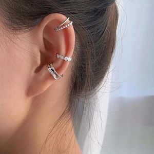 Boucles d'oreilles à étalon bijoux de mode hip hop coréen non perçants filles punk couple à oreille à oreille clip multi-couches clips