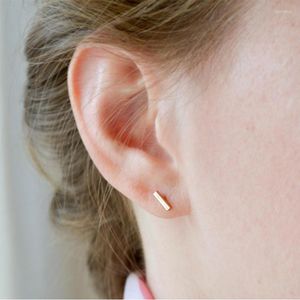 Boucles d'oreilles à tige bijoux coréens barre carré Rose Rectangle Baguette 2023 tendance Harajuku accessoires