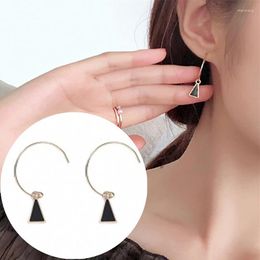 Boucles d'oreilles coréen Simple géométrique Triangle grand crochet personnalité pour femme fille bijoux cadeau Brincos