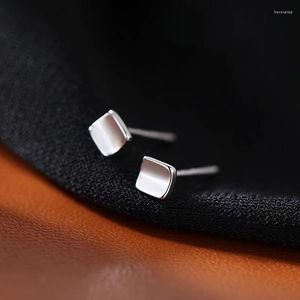 Boucles d'oreilles carrées coréennes pour femmes et filles, bijoux de fête, cadeau